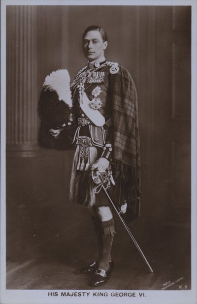 Hans majestät kung George VI (s/v foto) av William Drummond Young