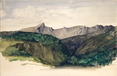 Studie av en avlägsen bergskedja, 1860 av William Dyce