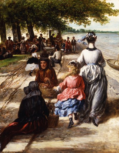 Nära stranden, Gloucester, 1877 av William E. Winner