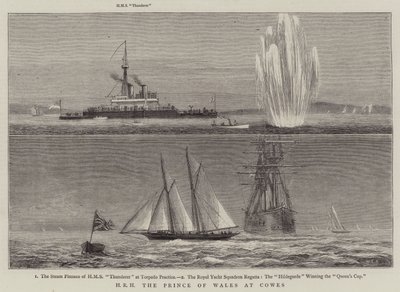 HKH Prinsen av Wales i Cowes av William Edward Atkins