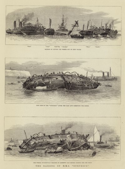 Uppvigling av HMS Eurydice av William Edward Atkins