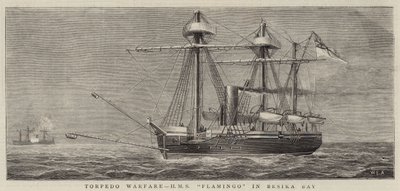 Torpedkrigföring, HMS Flamingo i Besika Bay av William Edward Atkins