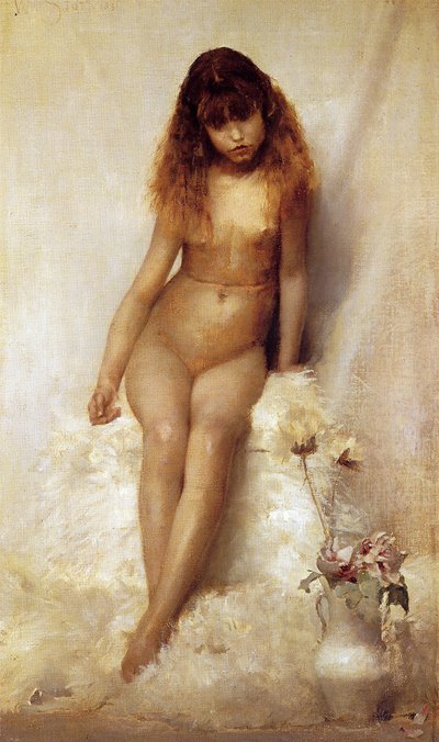 Vild blomma, 1881 av William Edward Stott