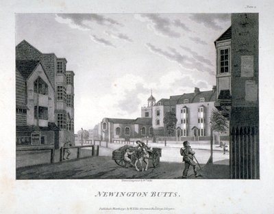 Newington Butts, Southwark, London, 1792. av William Ellis