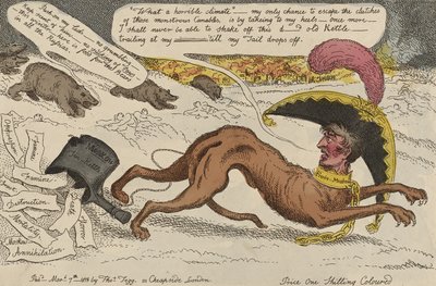 Den korsikanska blodhunden besatt av Rysslands björnar, 7 mars av William Elmes