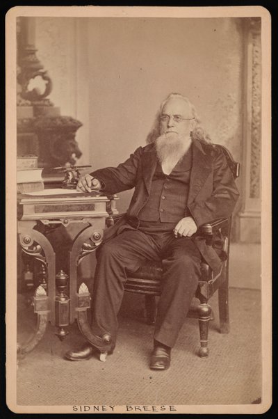 Porträtt av Sidney Breese 1800-1878, före 1878. av William Emory Bowman