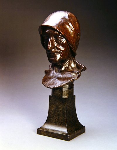 En gammal kvinna, ca 1890 (koppar och brons) av William Ernest Reynolds-Stephens