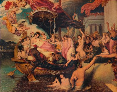 Cleopatras ankomst till Kilikien, 1821. av William Etty