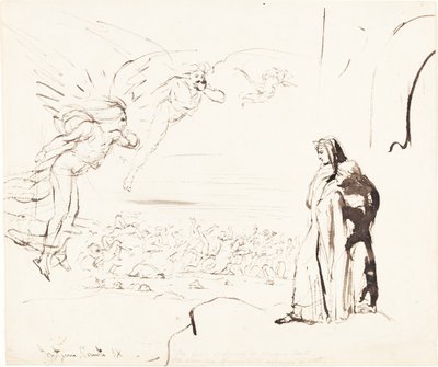 Scen från Inferno (canto IX) av William Etty