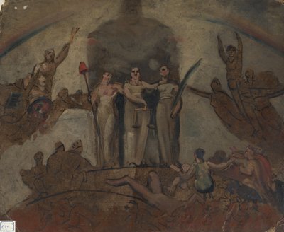 Studera för en figurkomposition av William Etty