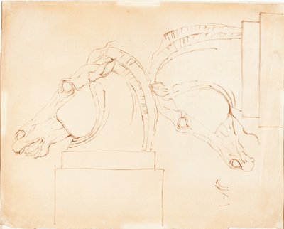 The Horse of Selene från Elgin Marbles [recto] av William Etty