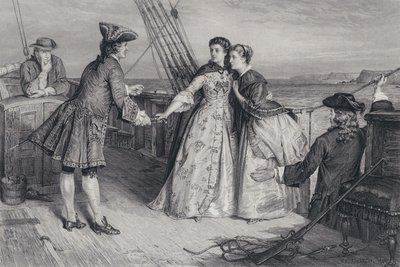 Illustration för The Pirate av Sir Walter Scott (gravyr) av William Ewart Lockhart