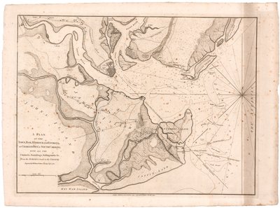 En plan över Charlestown, S.C. av Faden av William Faden