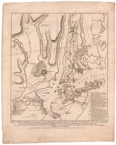 En plan för New York Island av William Faden