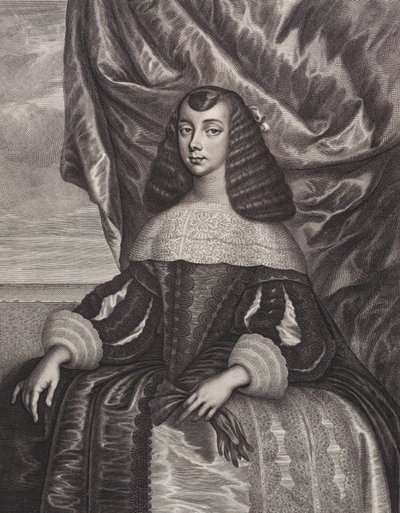 Katarina av Braganza, 1662. av William Faithorne