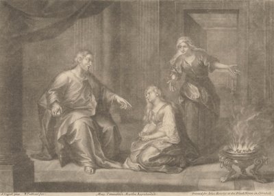 Mary berömd, Martha påtalade av William Faithorne