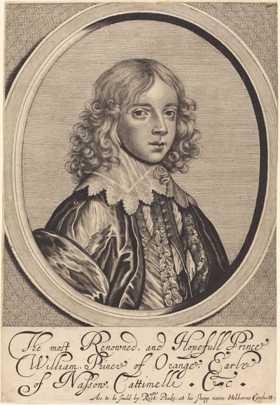 Vilhelm II, Prins av Orange av William Faithorne