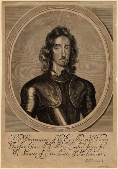 Thomas Fairfax, 3:e Lord Fairfax av Cameron, 1645 av William Faithorne the Elder