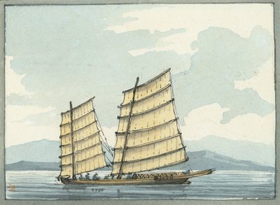 Kinesisk pilotbåt från Macao av William Ffarington