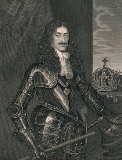 Kung Karl den andre, mitten av 1800-talet. av William Finden