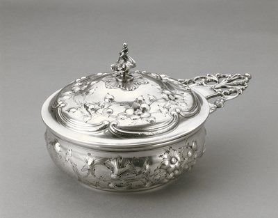 Porringer med lock, ca 1856 (silver) av William Forbes