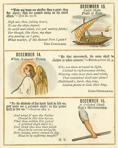 Sida från The Bible Emblem Anniversary Book (färglitografi) av William Foster