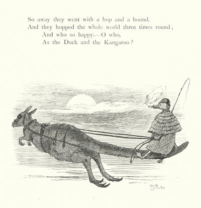 Ankan och kängurun (gravyr) av William Foster