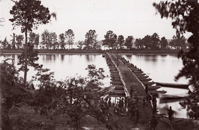Pontonbro över James River, ca. 1864. av William Frank Browne