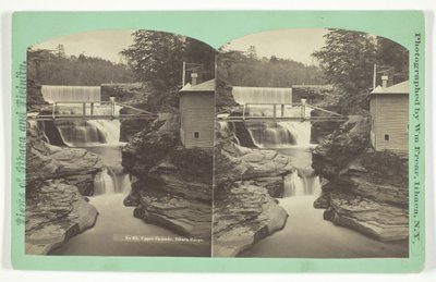 Övre kaskad. Ithaca Gorge, sent 1800-tal. av William Frear