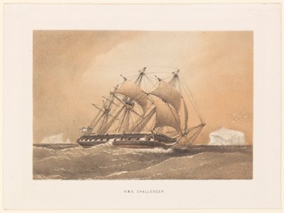 HMS "Challenger av William Frederick Mitchell