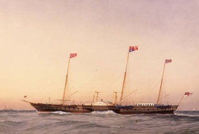 Båten Victoria and Albert av William Frederick Mitchell