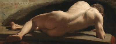Naken man, 1843 av William Frederick Witherington