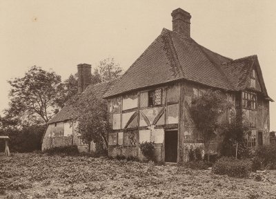 Vid Little Dixter, Northiam, Sussex (svartvitt foto) av William Galsworthy Davie