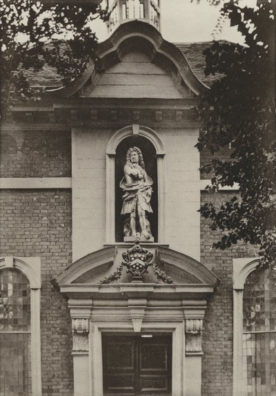 Doorway, Berkeley Almshouses, Worcester (s/v foto) av William Galsworthy Davie