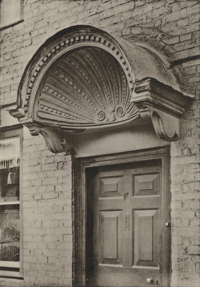 Doorway, Ledbury, Herefordshire (s/v foto) av William Galsworthy Davie