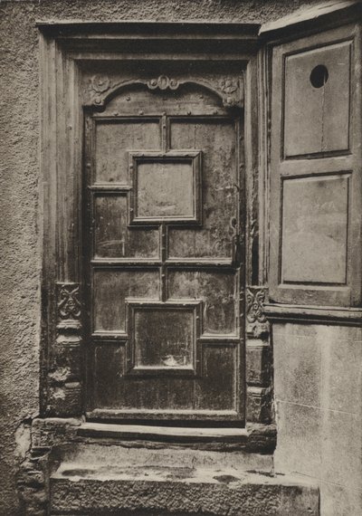 Doorway, Looe Street, Plymouth (s/v foto) av William Galsworthy Davie