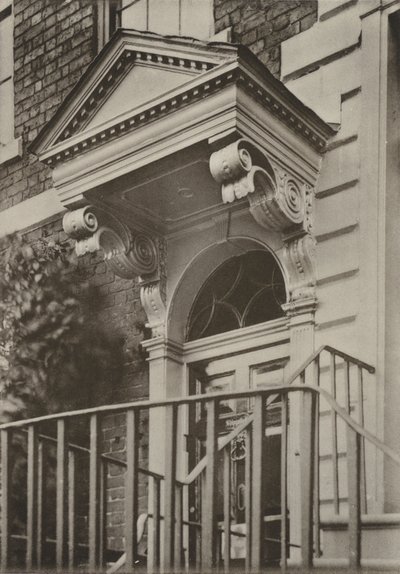Doorway, Lower Bridge Street, Chester (s/v foto) av William Galsworthy Davie