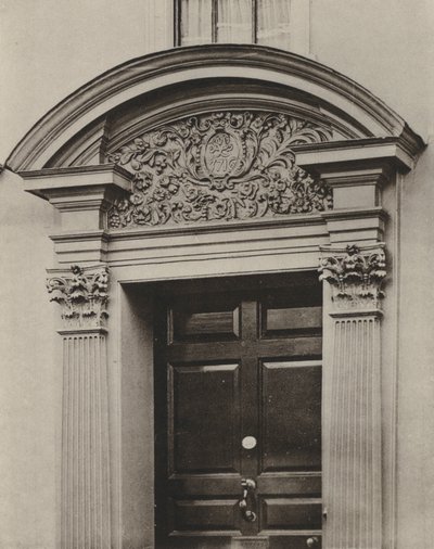 Dörröppning, Pudding Lane, Maidstone, Kent (s/v foto) av William Galsworthy Davie