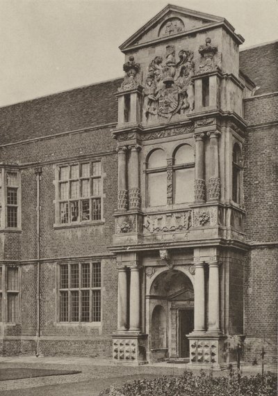 Doorway, The North Wing, Cobham Hall, Kent (s/v foto) av William Galsworthy Davie