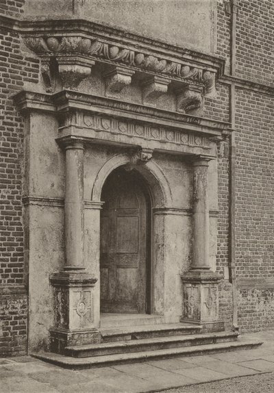Dörröppning, The South Wing, Cobham Hall (s/v foto) av William Galsworthy Davie