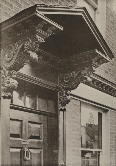 Doorway, Uxbridge, Middlesex (s/v foto) av William Galsworthy Davie