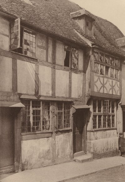 På West Street, Rye, Sussex (svartvitt foto) av William Galsworthy Davie