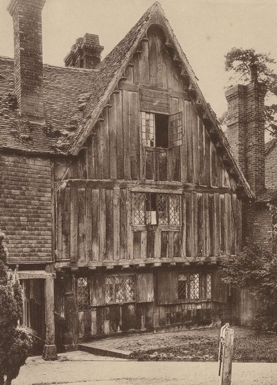 På kyrkogården, Penshurst, Kent (svartvitt foto) av William Galsworthy Davie