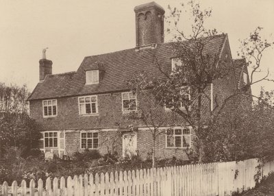 Swiggshole Farmhouse, Horsmonden, Kent (svartvitt foto) av William Galsworthy Davie