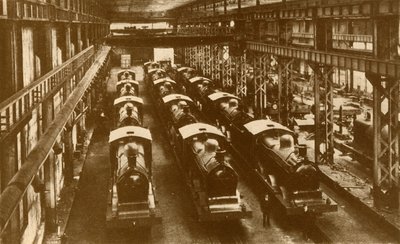 Lokomotiv redo för leverans utomlands, c1930. av William George Armstrong