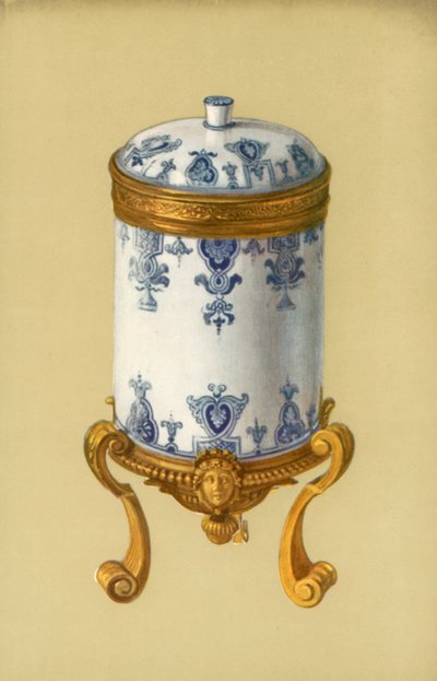 Toalettkruka, St Cloud, med Ormolu-fäste (färg litho) av William Gibb