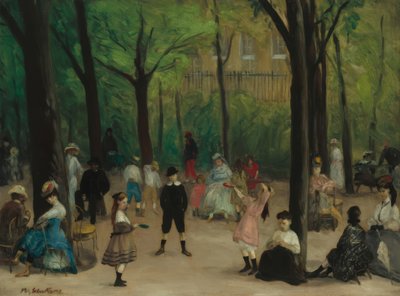 Luxemburgs trädgård av William Glackens