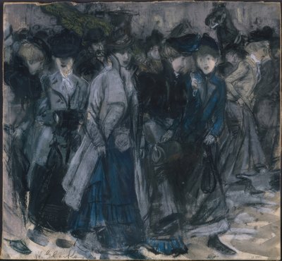 Shoppa tjejer av William Glackens