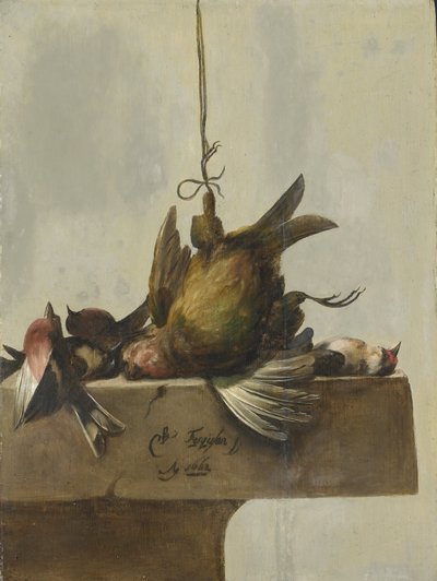 Stilleben med fåglar av William Gowe Ferguson