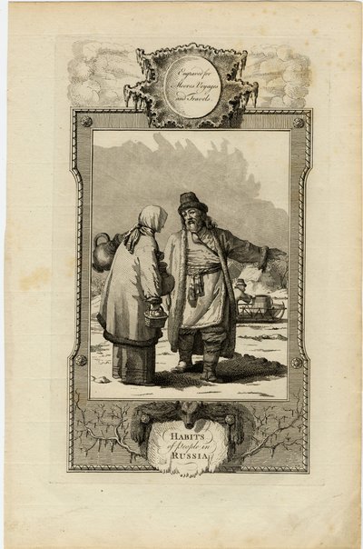 Moskoviters vanor, ca 1730 av William Grainger